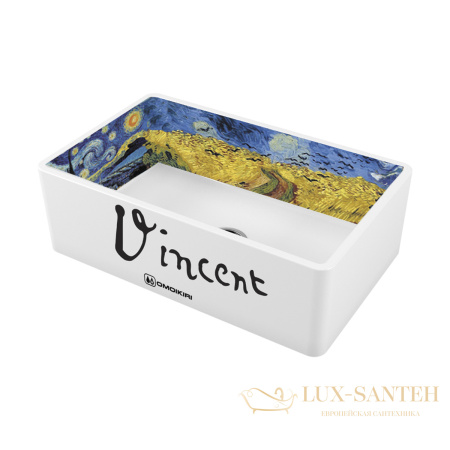 кухонная мойка omoikiri mikura 76-vangogh white 4993024 natceramic, белый